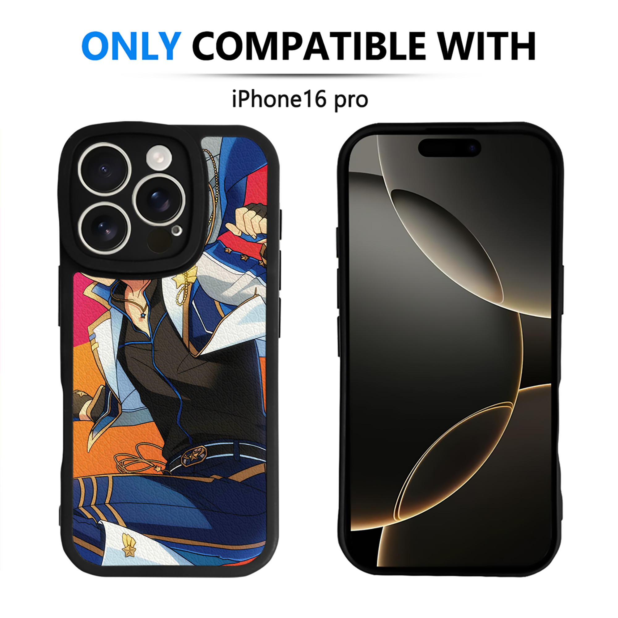 （画像用） あんさんぶるスターズ! Ensemble Stars 【iPhone 16シリーズ対応】シリコンスマホケース（レザー調） 材質：シリコン